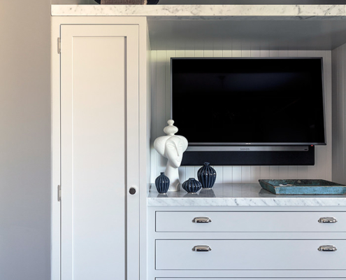 Custom joinery solutions for TV's in bedroom